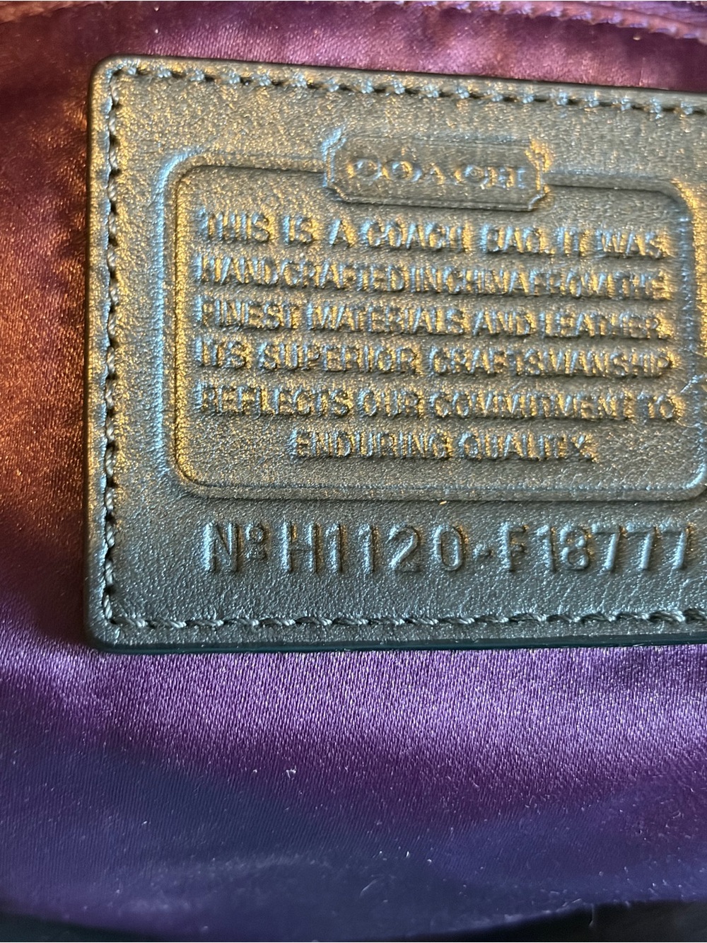Coach pewter Signature Canvas Convertible Satchel with Leather Trim - Picture 6 of 7